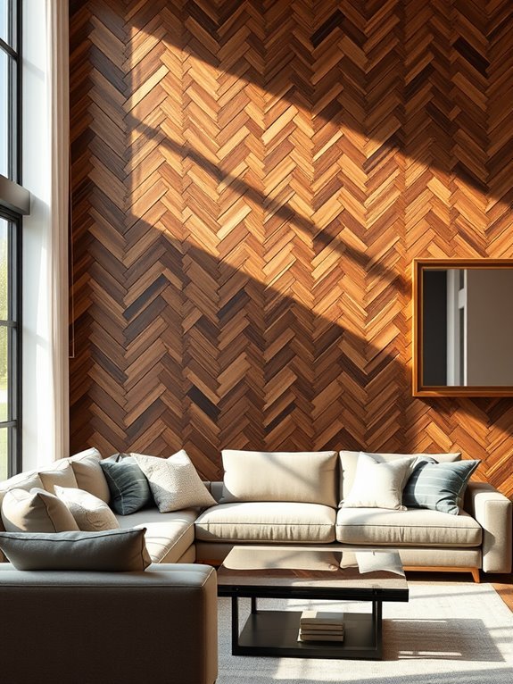 natural wood wall covering