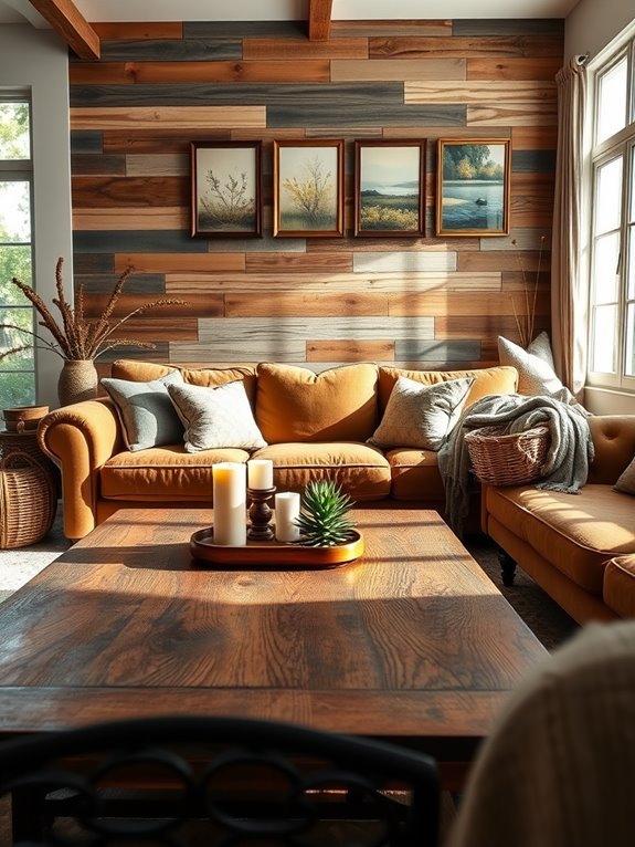 natural wooden decorative elements