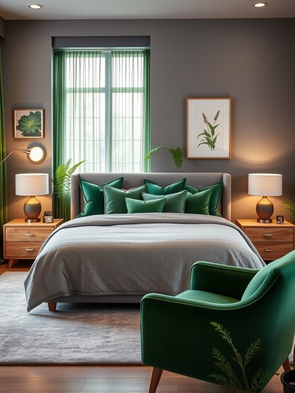 nature inspired grey and green