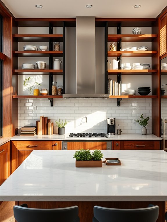 open shelving modern design
