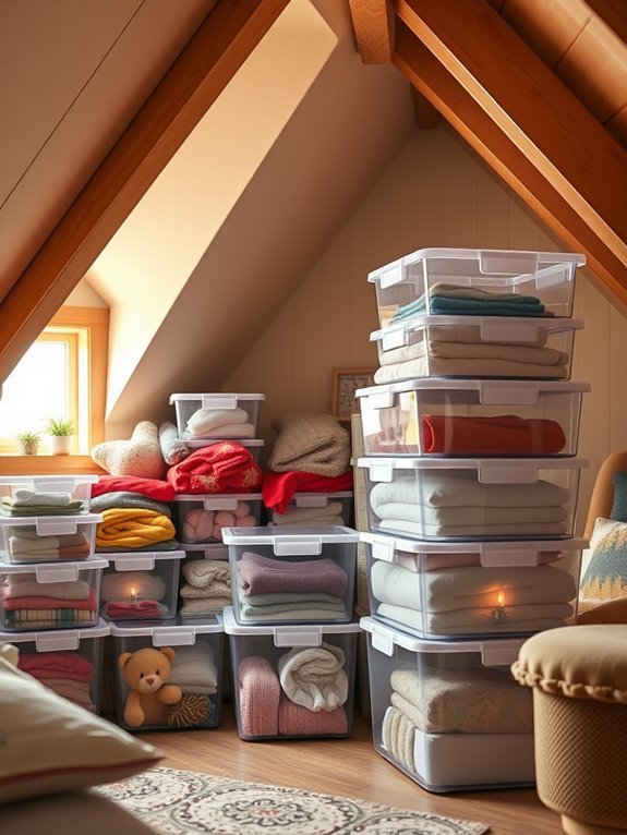 organize items with transparency