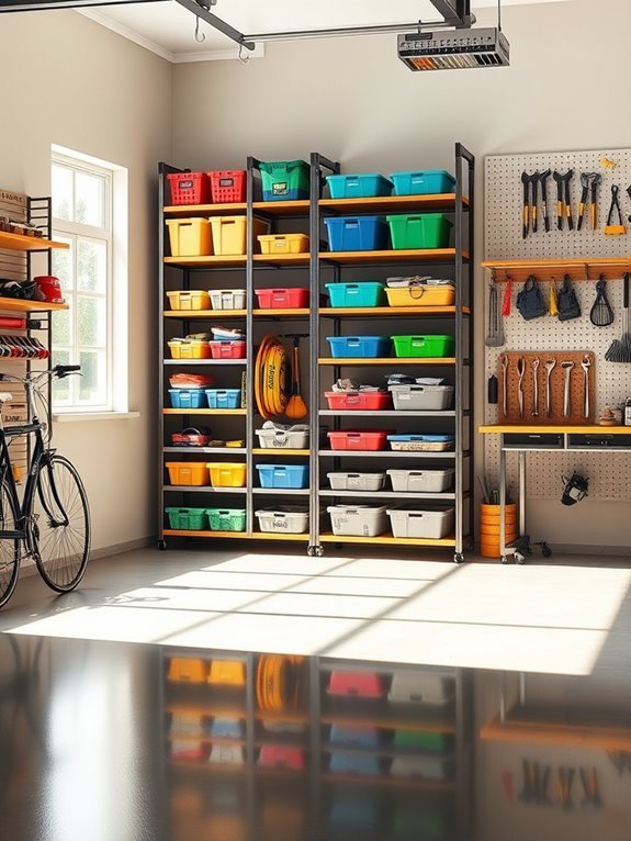 organized garage shelving solutions