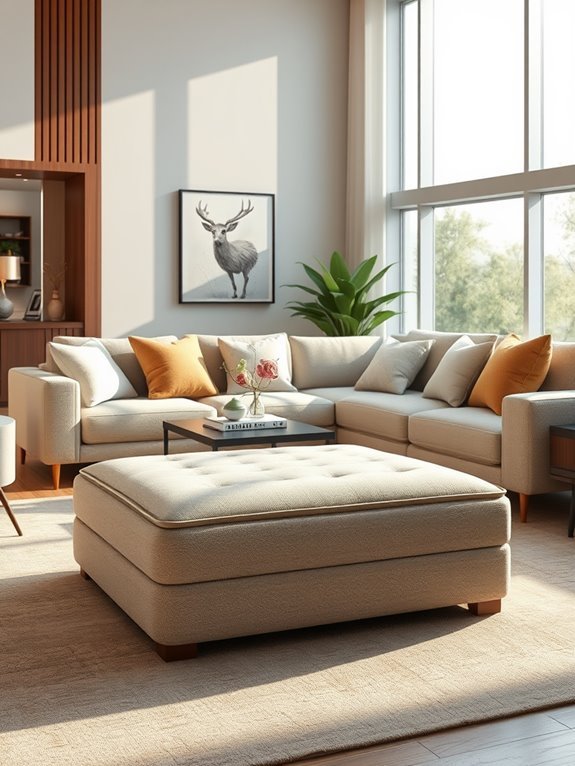 ottomans featuring concealed storage