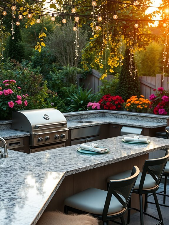 outdoor cooking and dining