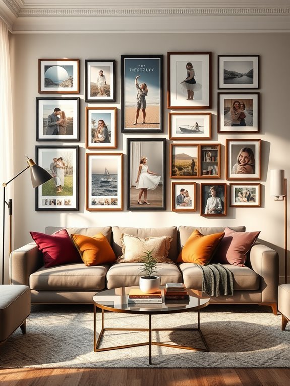 personalized photo gallery wall