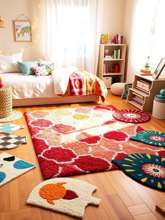 playful decorative floor coverings