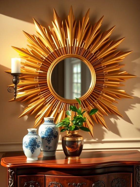 radiant decorative wall mirrors