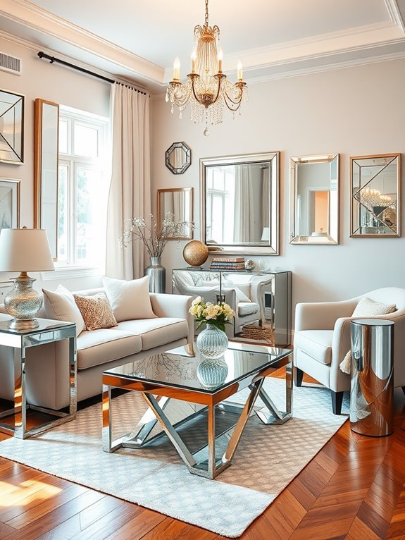 reflective and stylish decor