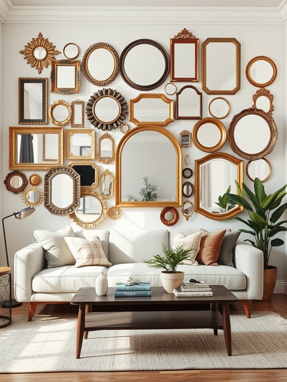 reflective art display arrangement