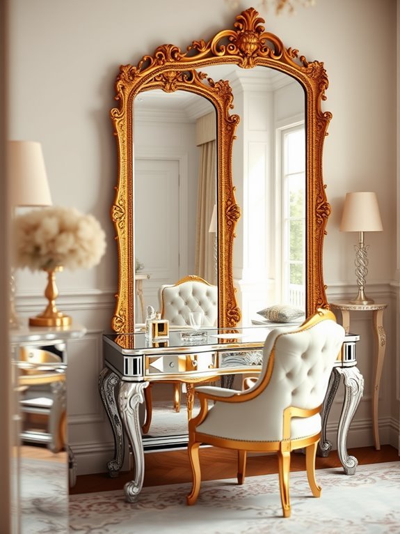 reflective decorative furniture items