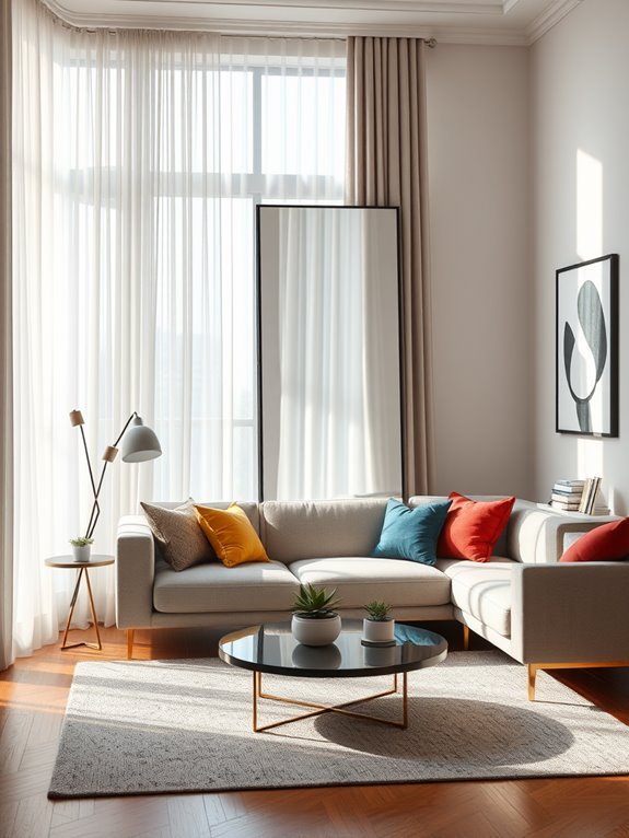 reflective full length decor