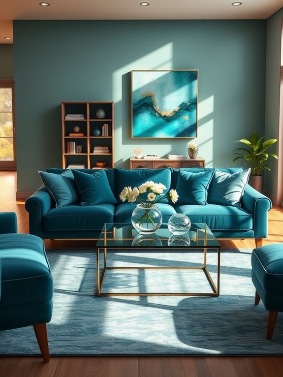 refreshing teal color palette