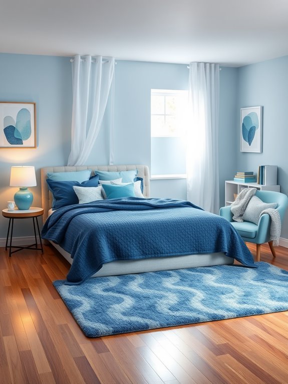 relaxing blue color scheme