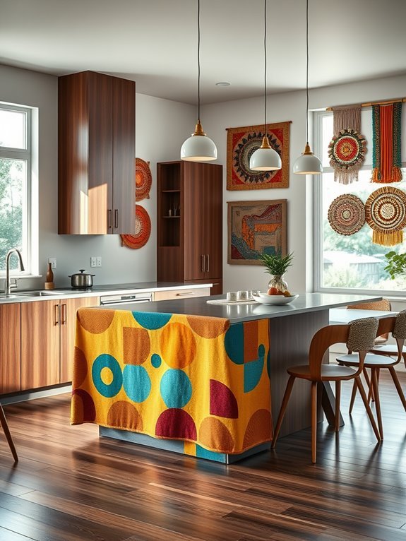 retro fabric design style