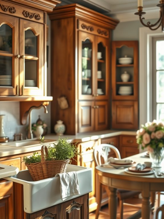 rustic elegance in cabinetry