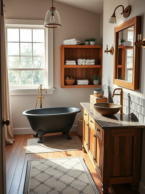 rustic reclaimed wood features