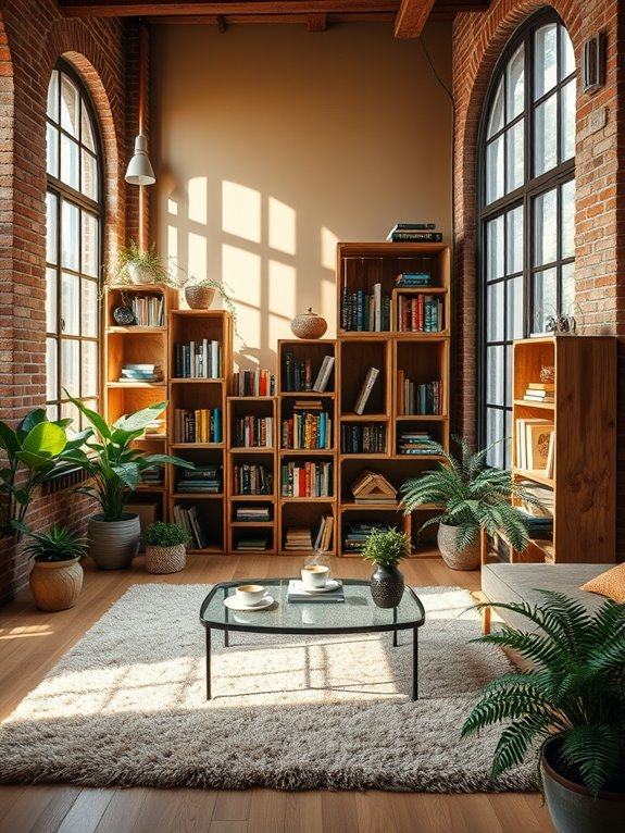 rustic vintage wooden crates