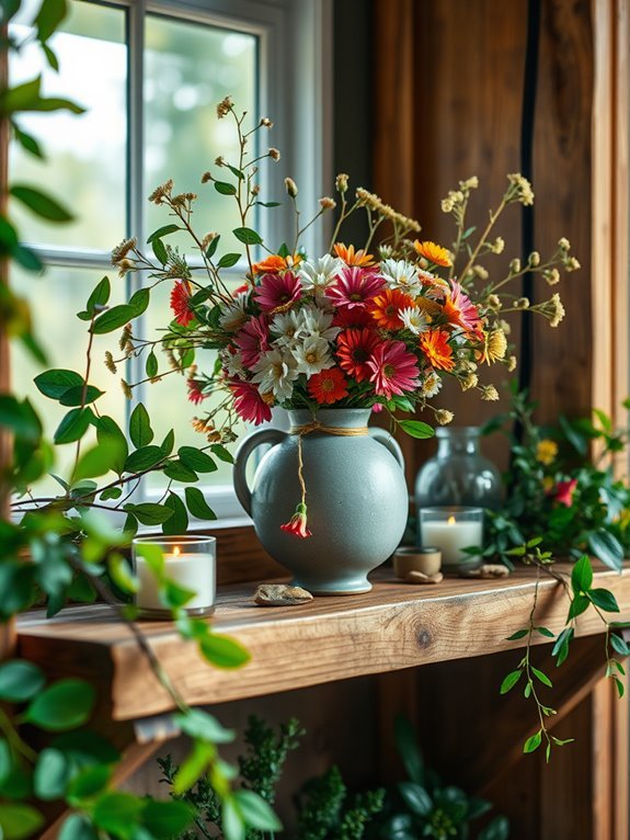 seasonal foliage natural decor