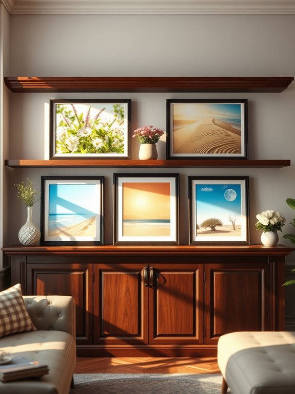 seasonal photo frame display