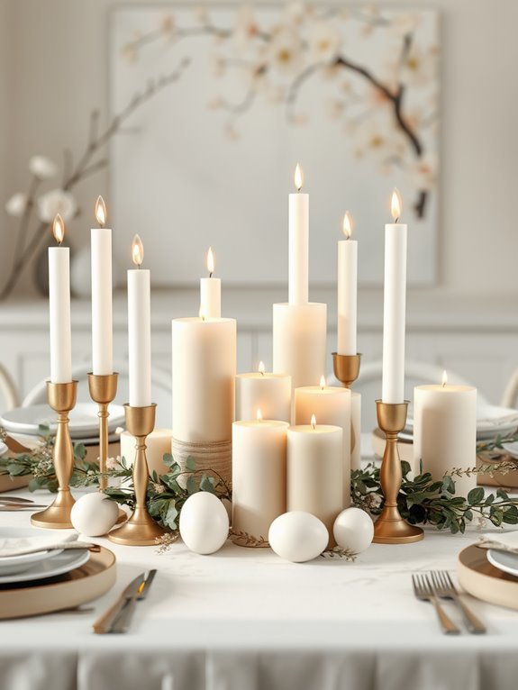 serene calming candle ambiance