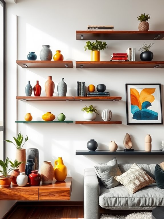 shelf materials and colors