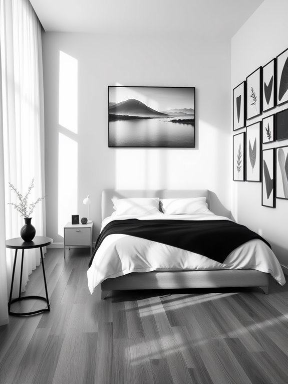 simplicity in monochrome imagery
