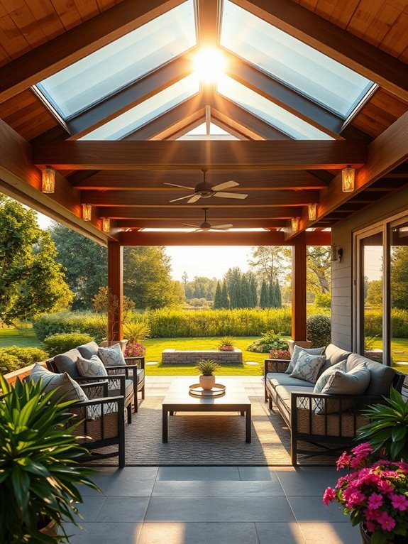 skylit solid roof design