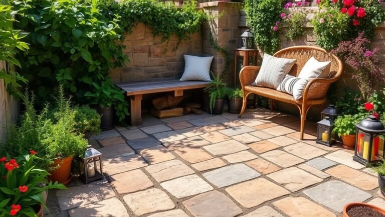 small flagstone patio designs