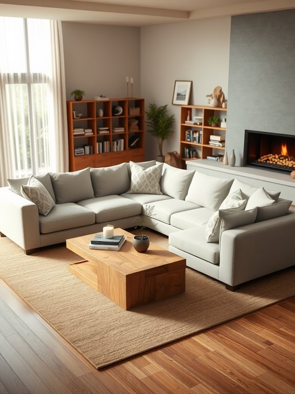 sofa arrangement for comfort
