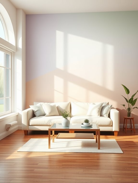 soft and delicate hues