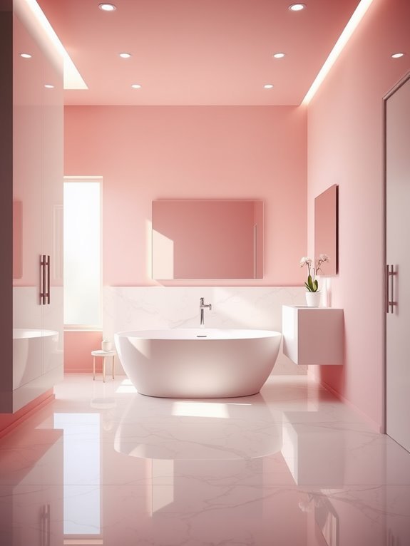 soft pink minimalist design