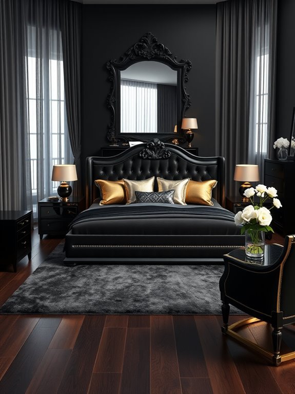 sophisticated dark interior decor