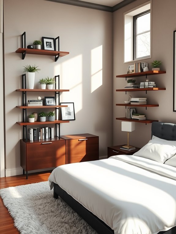 space saving corner shelving
