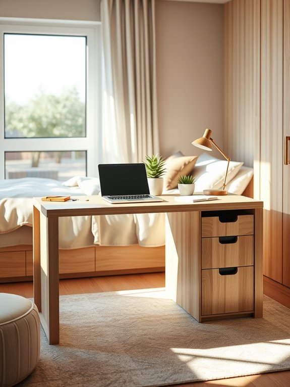 space saving desk solution