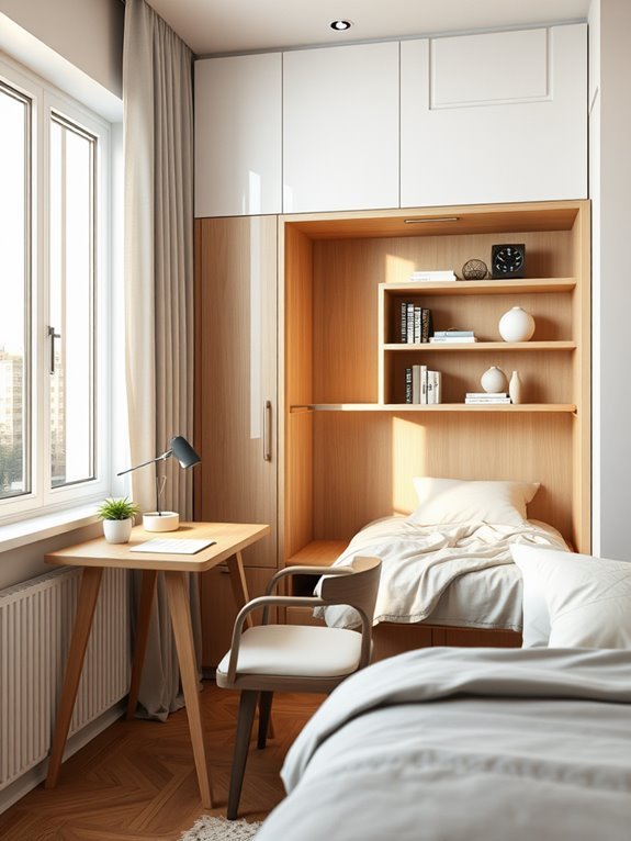 space saving folding bed