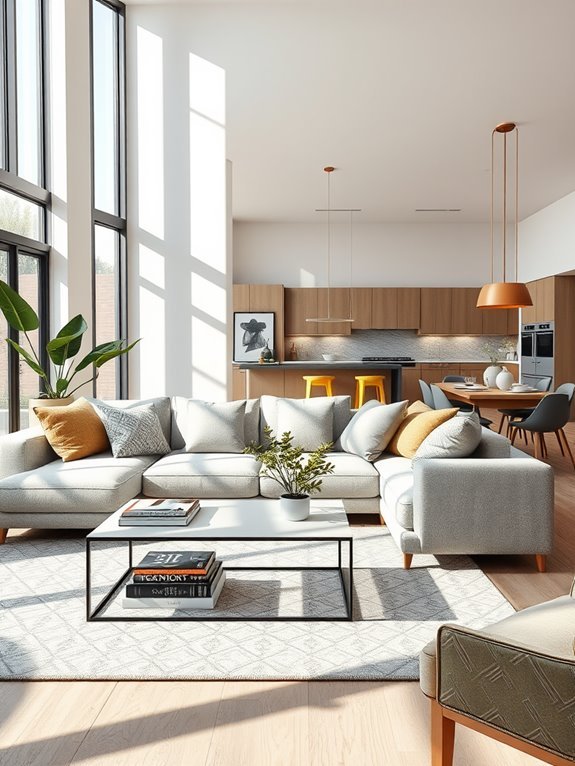 spacious and interconnected design