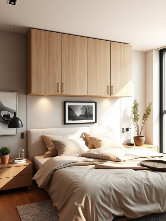 storage space above counters