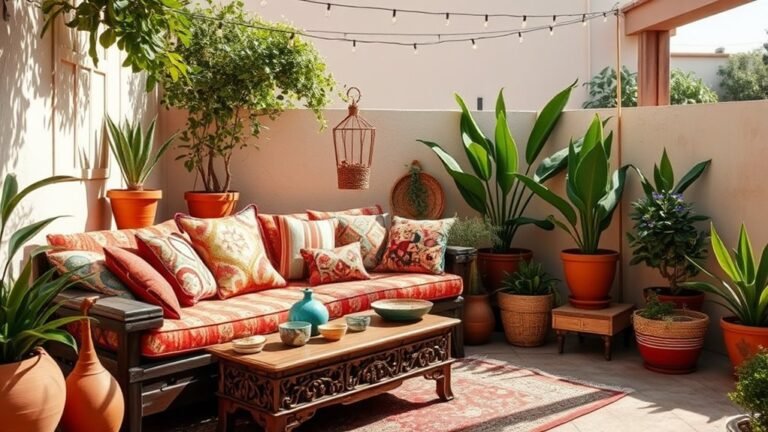 stylish bohemian outdoor spaces