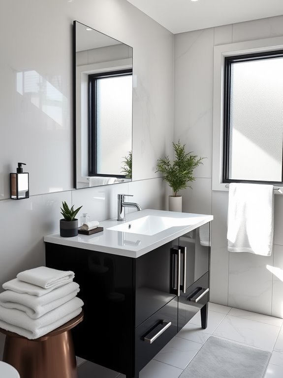 stylish dark dressing table