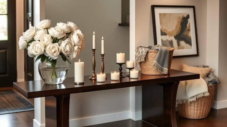 stylish entryway table decor