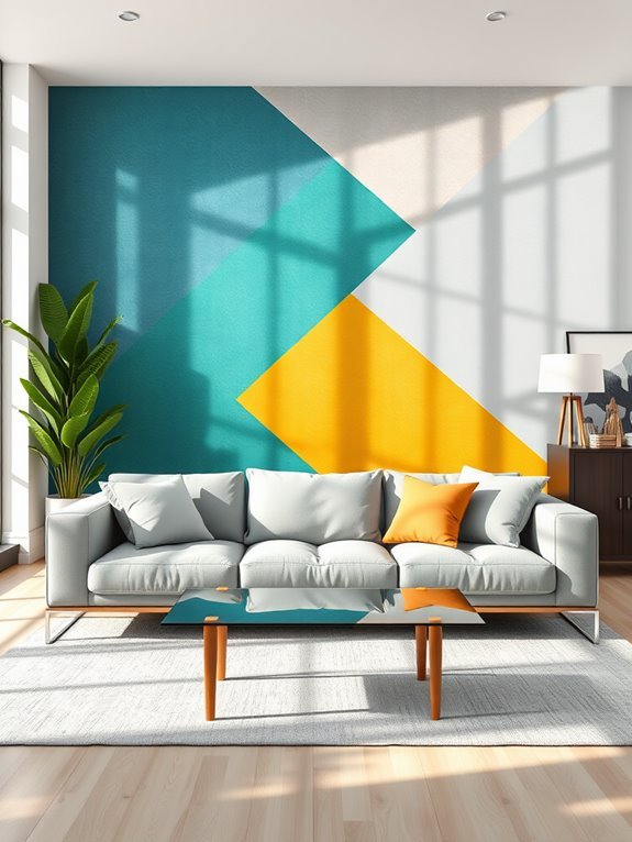 stylish geometric wall decor