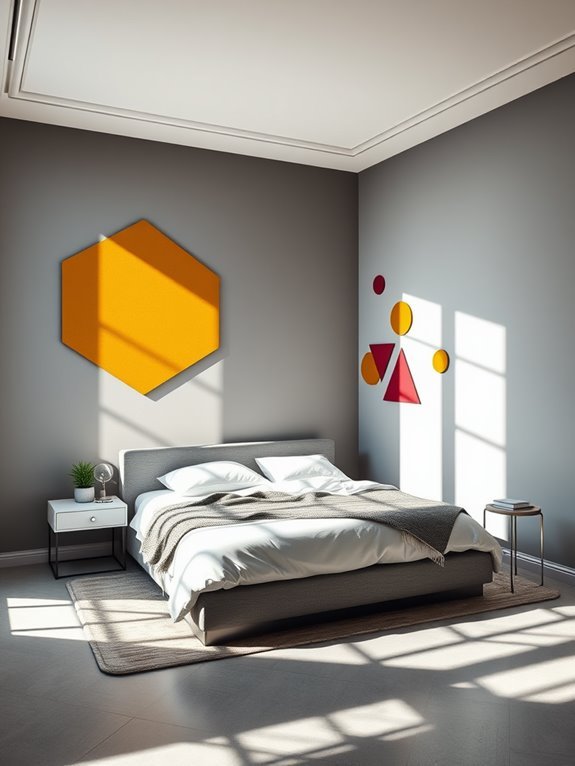 stylish geometric wall decor