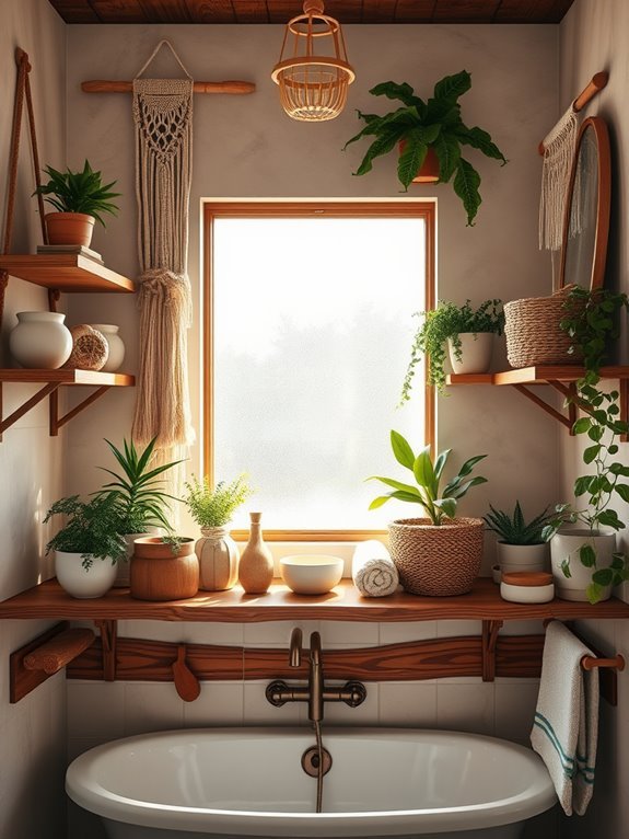 stylish open shelving decor