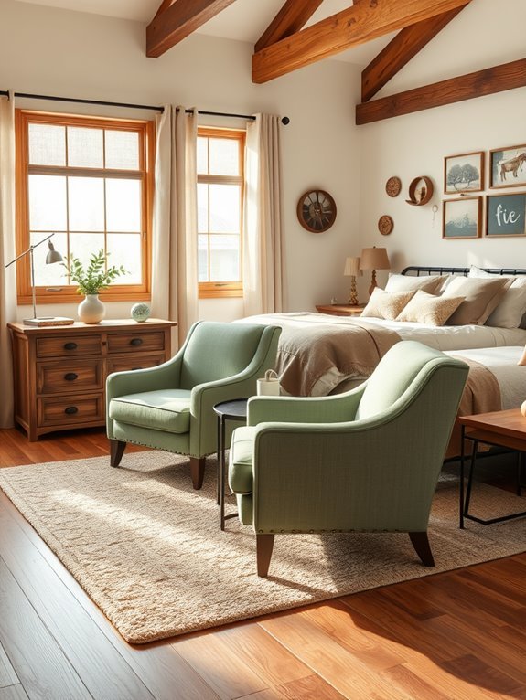 stylish sage green seating