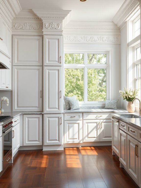 stylish white cabinetry design