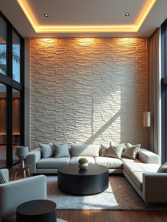 subtle highlights through cove lighting