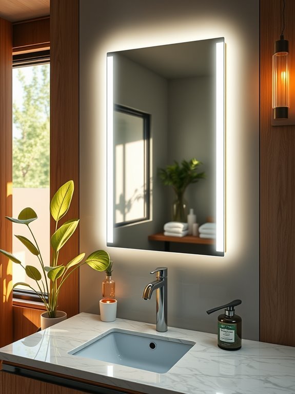 sustainable illuminated bathroom accessory