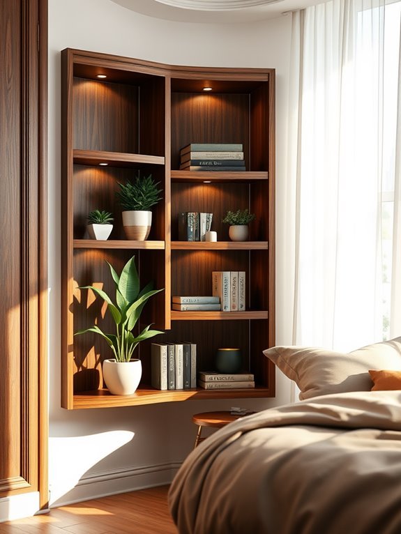 tailored shelving for corners