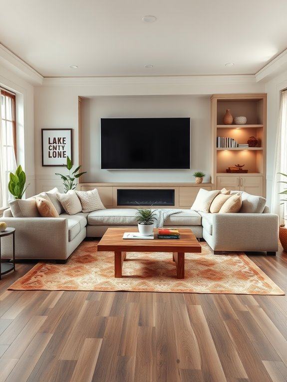 television focused living arrangement
