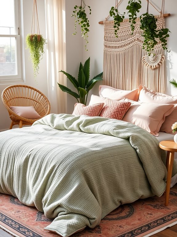 textured fabrics bohemian style